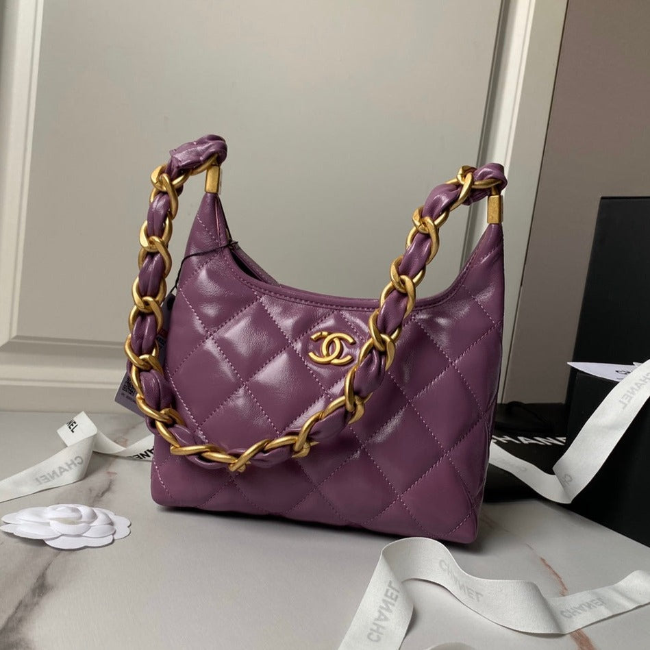 24A HOBO BAG CALFSKIN GOLD HARDWARE