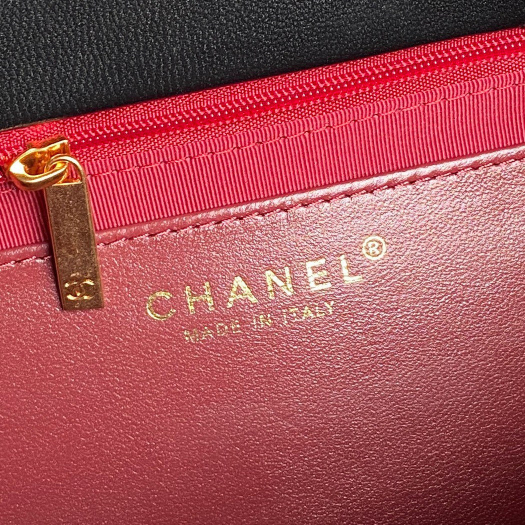 24K Shopping Bag Calfskin Gold Hardware