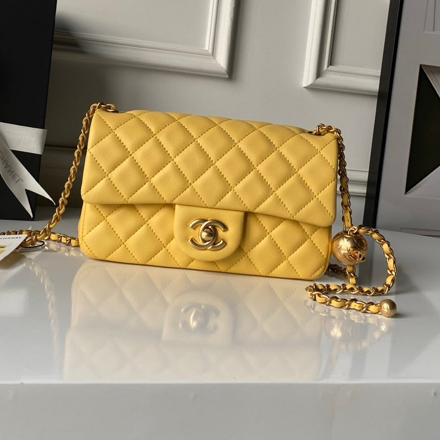 Ch*nel 25 Rectangular Pearl Crush Bag Lambskin