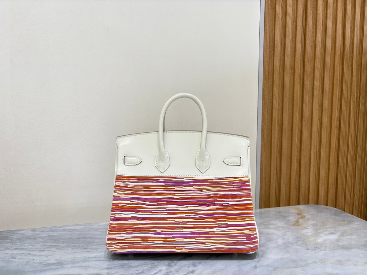 High-end H*rmes 2026 Birkin 35 Vibrato Bag Cream White Box Calf