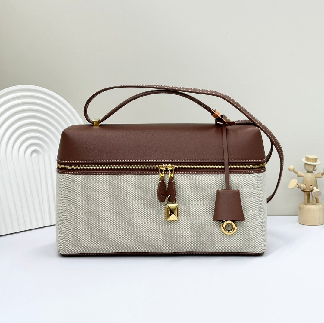 L*P Extra Pouch L27 Calfskin Linen
