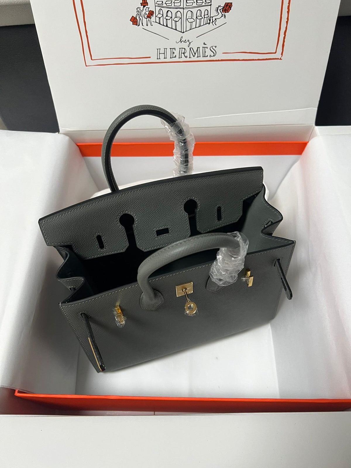 H*M BIRKIN SELLIER GIRS EPSOM LEATHER GOLD HARDWARE