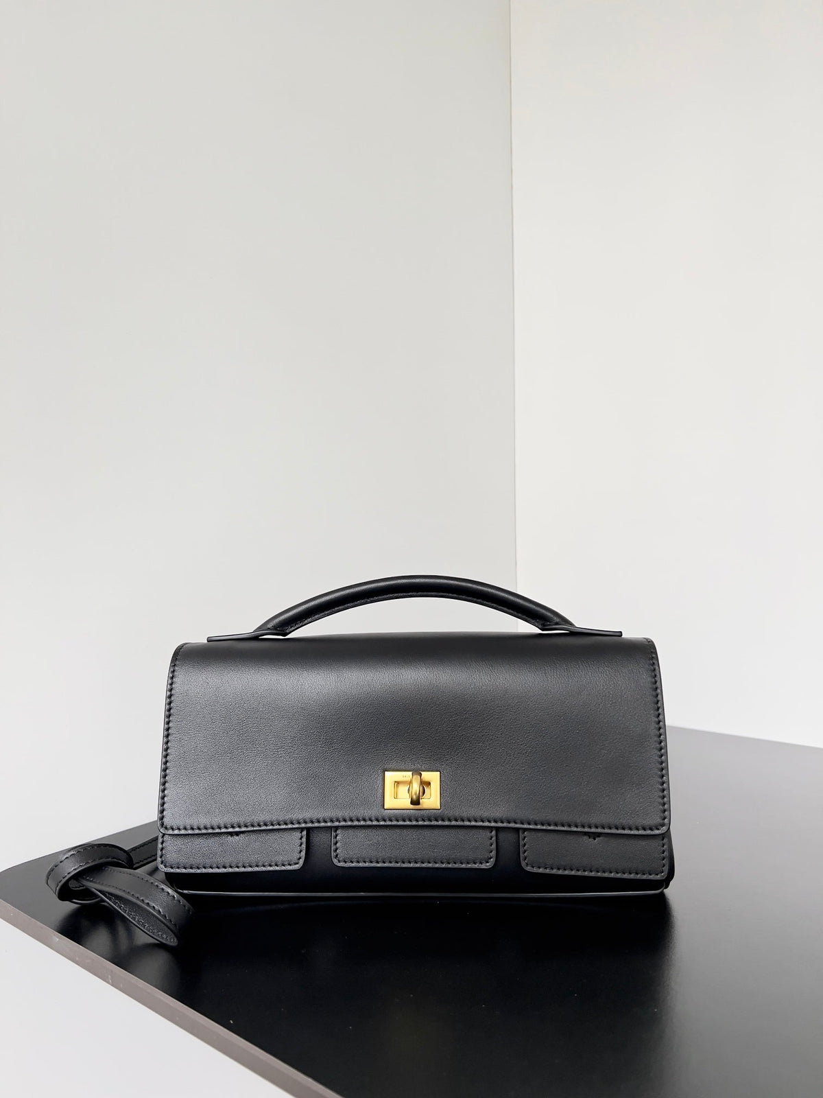 BEL AIR CLUTCH NAPPA LAMBSKIN GOLD HARDWARE