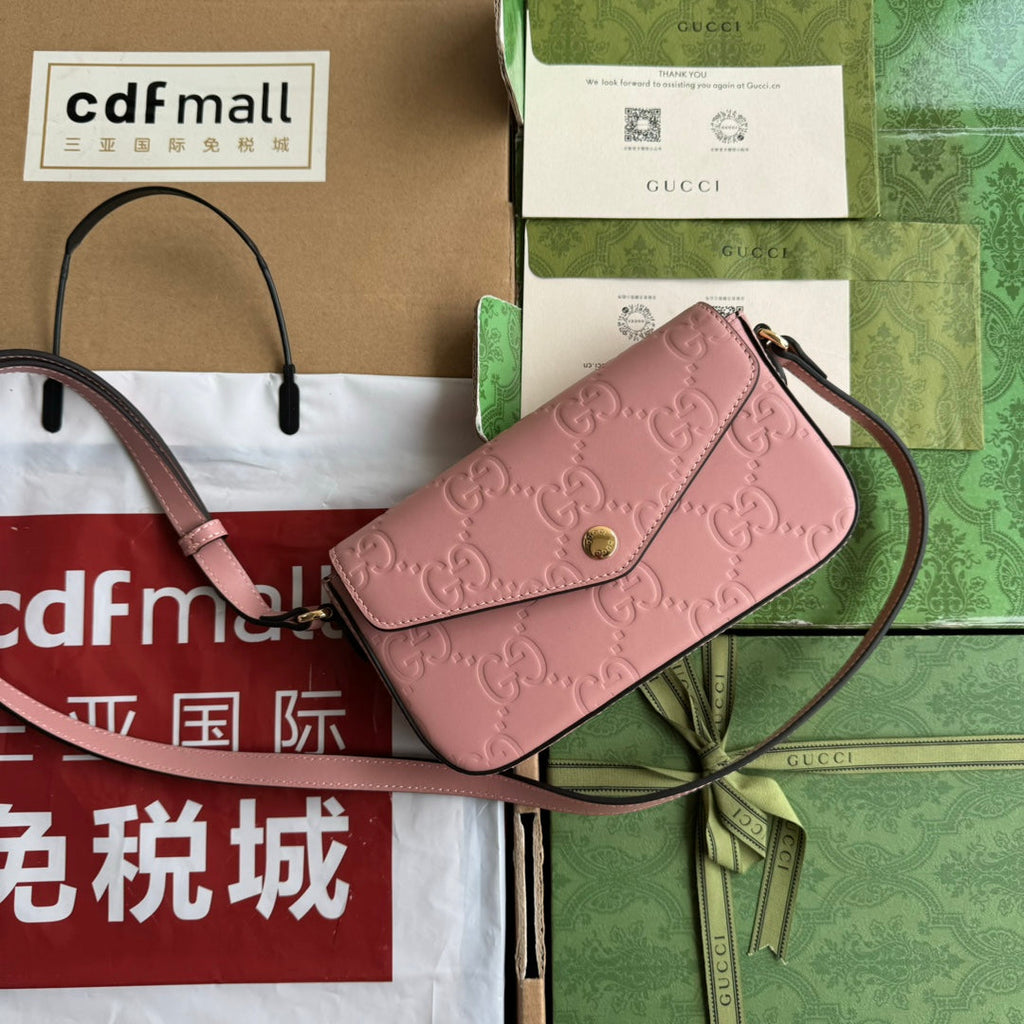SUPER SHOULDER BAG EMBOSSED CALFSKIN