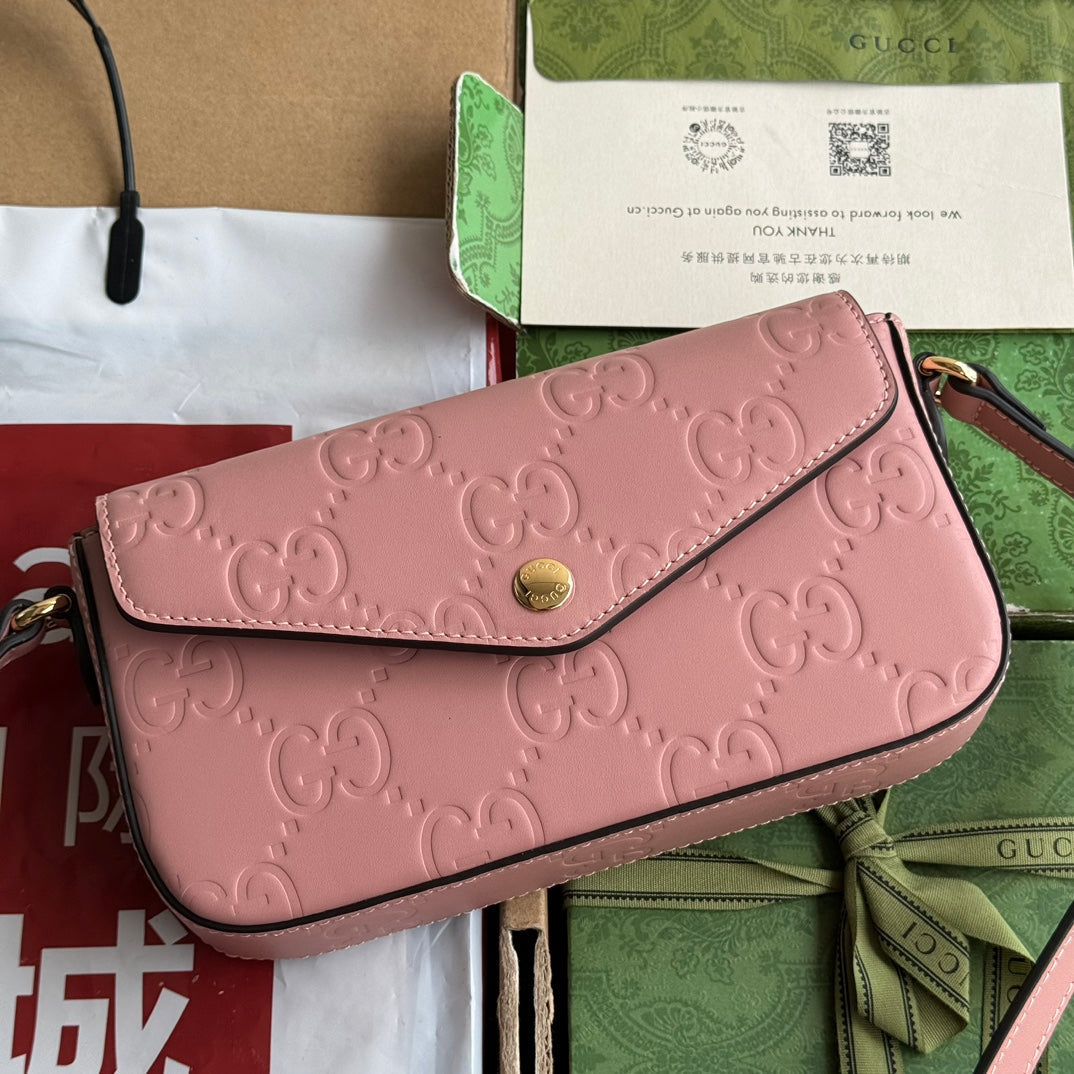 SUPER SHOULDER BAG EMBOSSED CALFSKIN