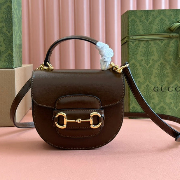 G*cci Horsebit Bag Leather