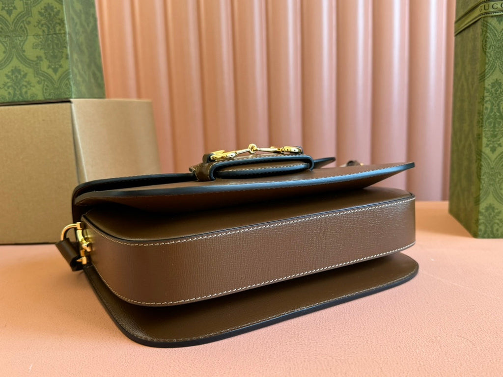 G*G 1955 Horsebit Bag Calfskin Gold Hardware
