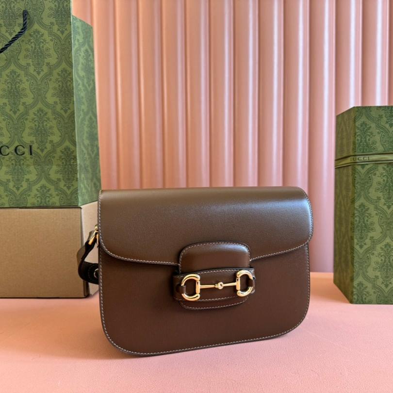 G*G 1955 Horsebit Bag Calfskin Gold Hardware