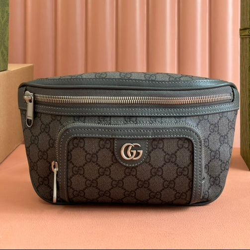 G*cci Interlocking G belt bag Leather Canvas