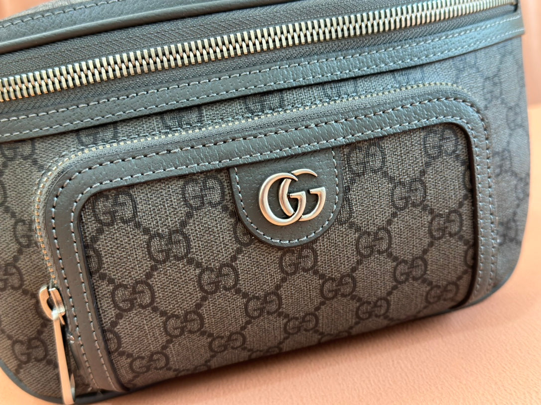 G*cci Interlocking G belt bag Leather Canvas