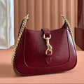 G*cci Jackie Notte Bag Rosso Ancora Red Patent Leather