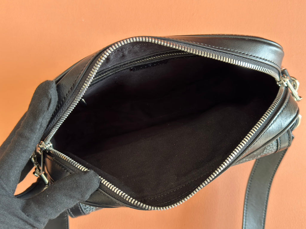 G*cci Waistbag Grey mix Black Leather