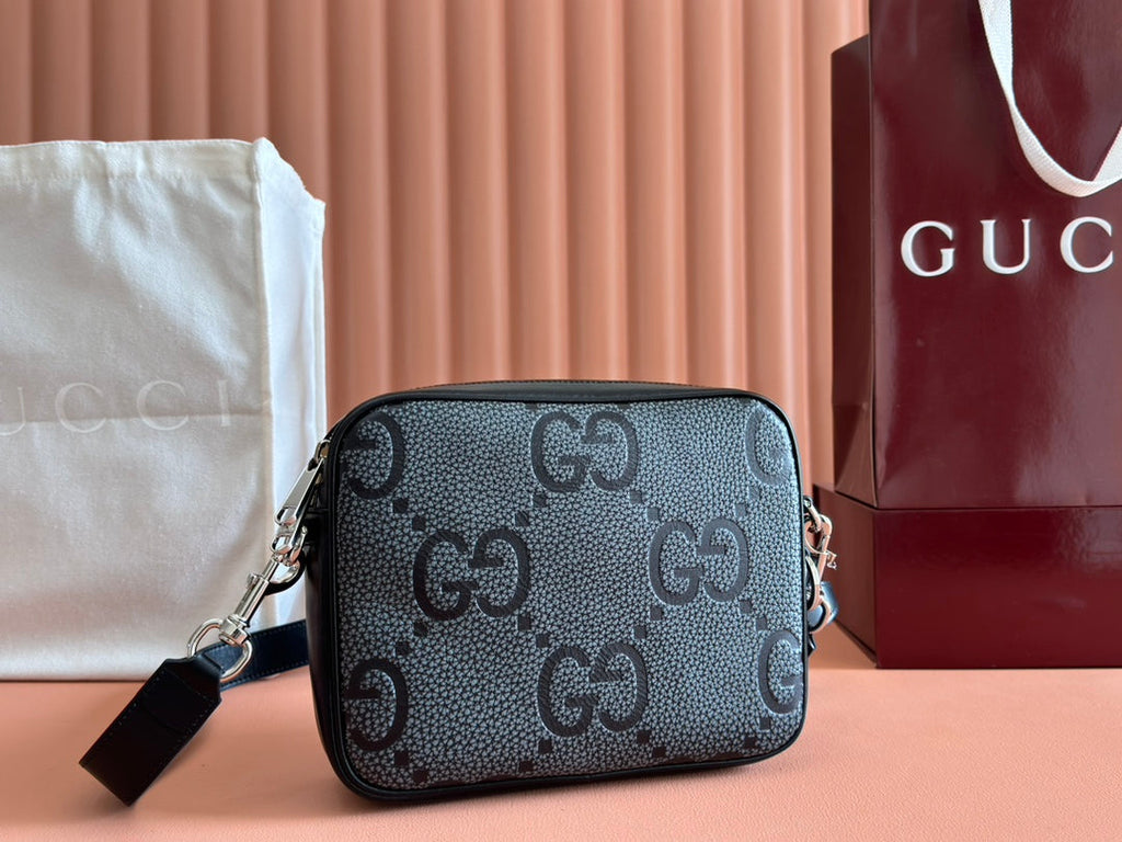 G*cci Waistbag Grey mix Black Leather