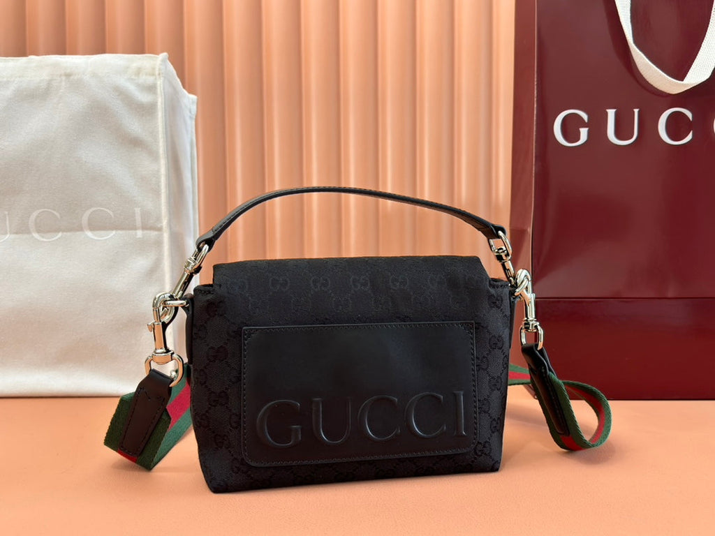 G*cci Bag Canvas Leather