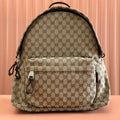 G*cci Backpack Canvas Leather