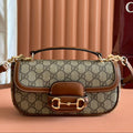 G*cci Horsebit 1995 Bag Calfskin canvas