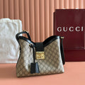 G*G Padlock Bag Leather Canvas