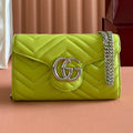 G*cci Marmont Chain Wallet Cowhide