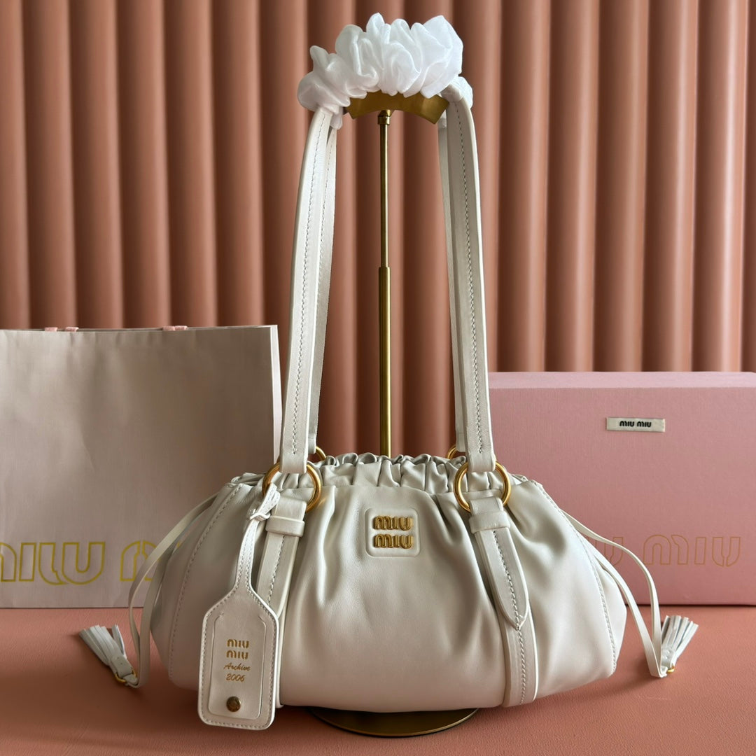M*u Joie Shoulder Bag Nappa Leather