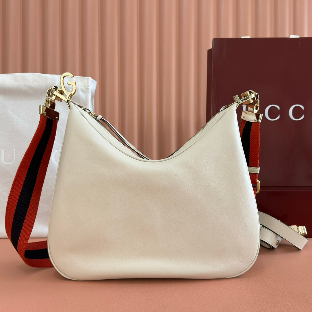 G*G 2025 Attache Shoulder Bag Calfskin Canvas