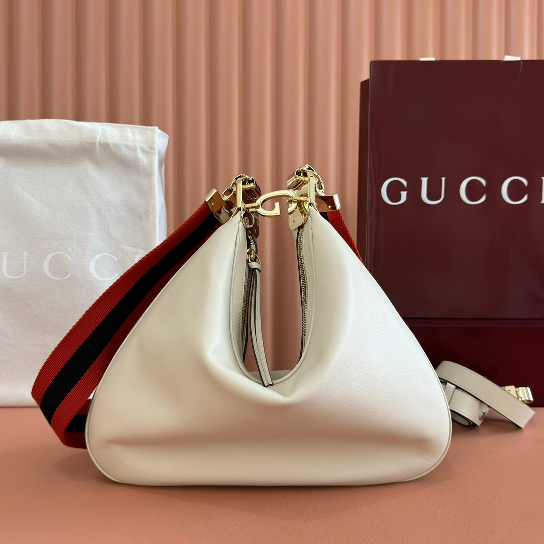 G*G 2025 Attache Shoulder Bag Calfskin Canvas