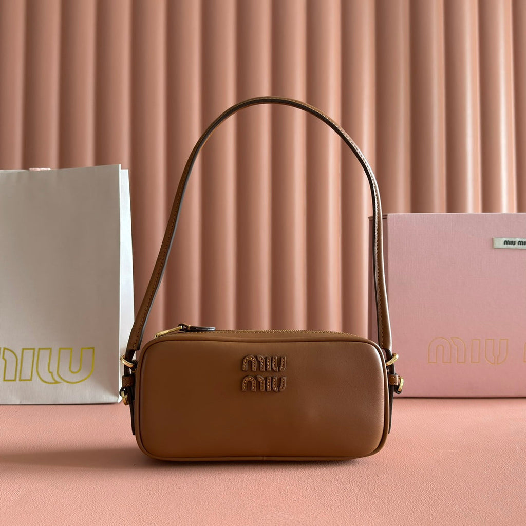 M*u Leather Pouch Bag Leather