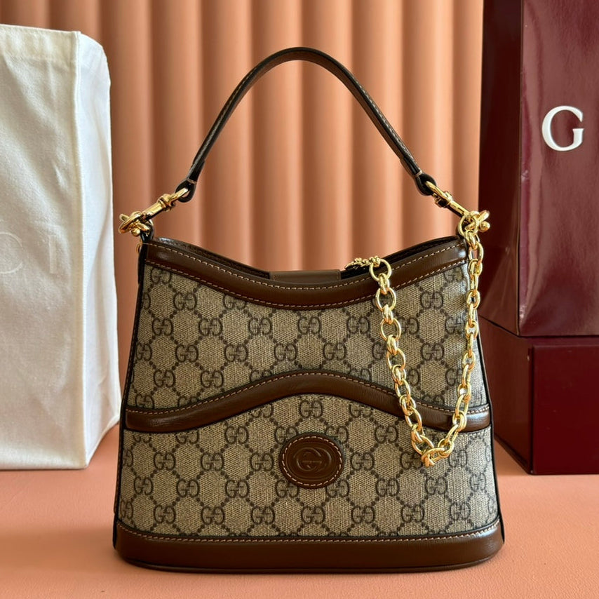 G*G 2025 Interlocking G Bag Canvas Leather