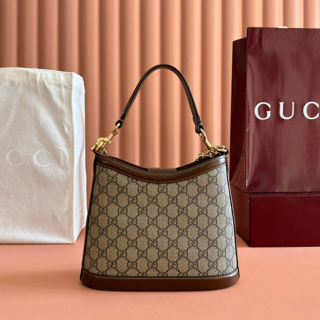 G*G 2025 Interlocking G Bag Canvas Leather