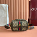 G*cci Ophidia Handbag Canvas Leather