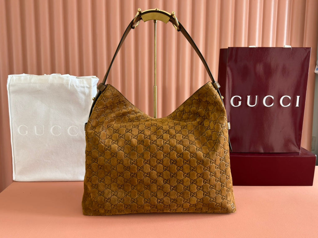 G*cci Beatrix Handbag Suede