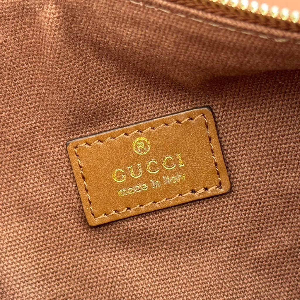 G*cci monogram handbag 20 dark brown suede