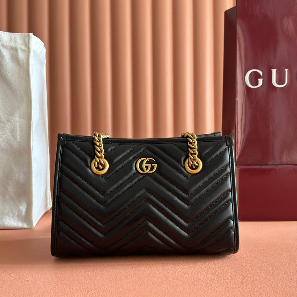 G*G Marmont Matelasse Tote Leather