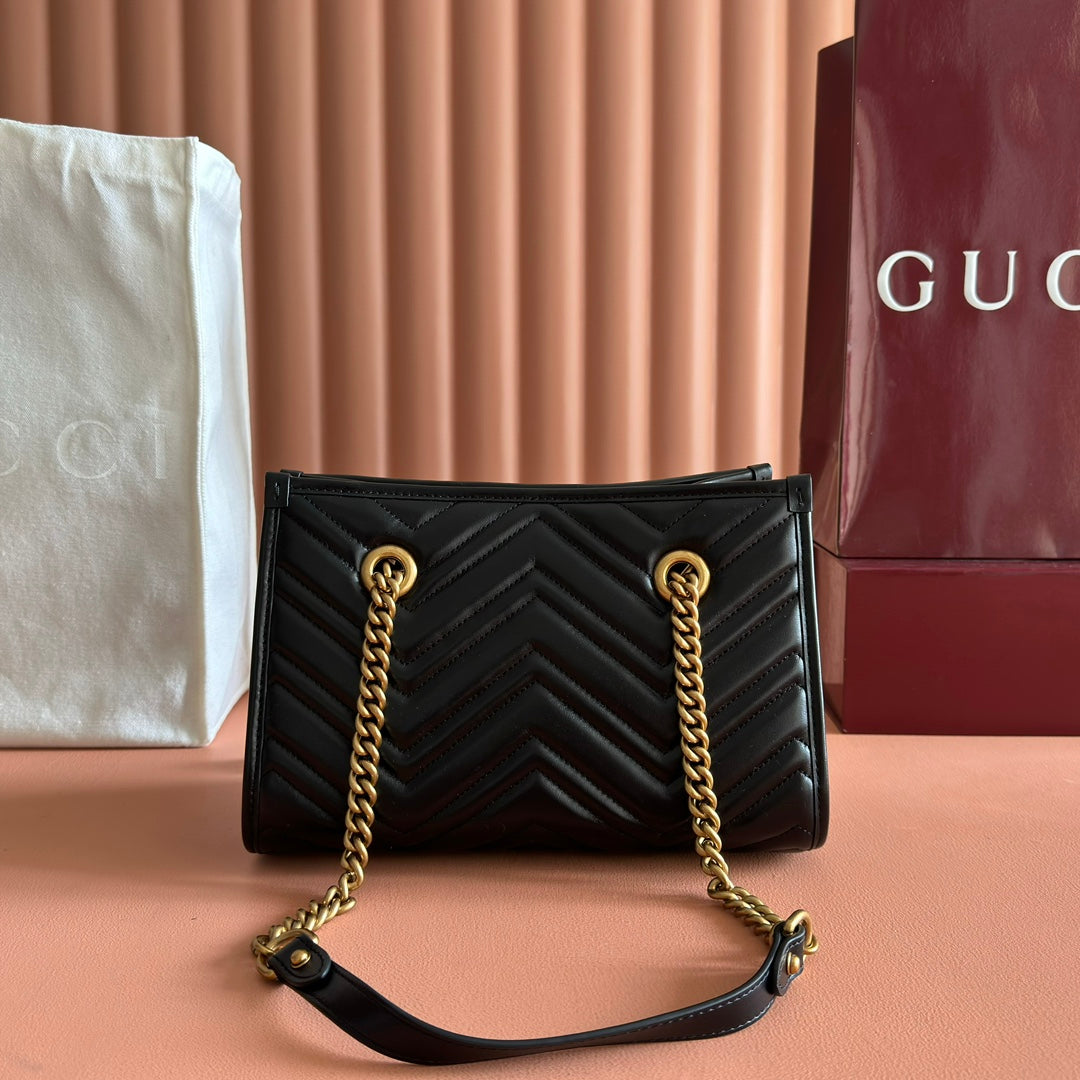G*G Marmont Matelasse Tote Leather