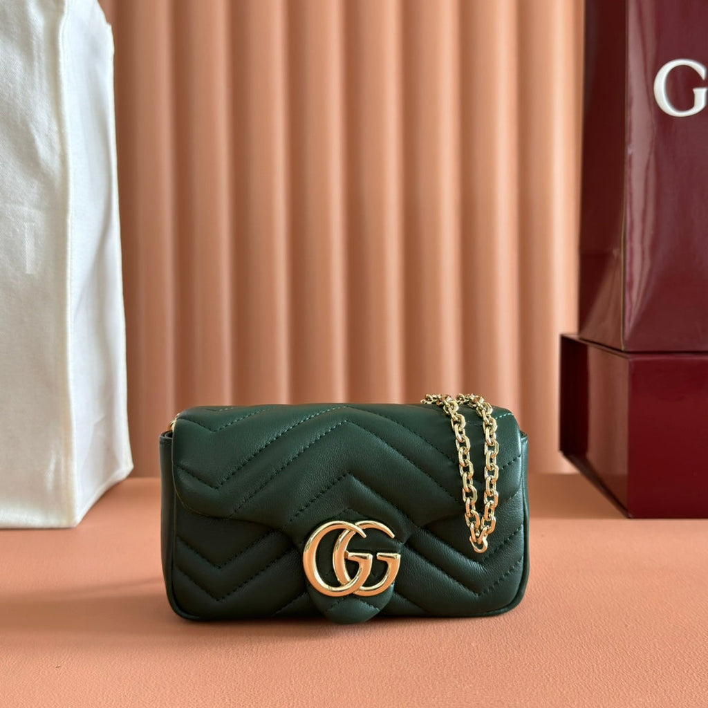 G*cci Marmont Bag Lambskin Gold Hardware