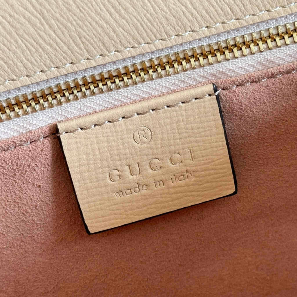 G*G 2025 Horsebit Bag 25cm Beige Calfskin