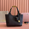 M*u 25ss Leather Bucket Bag Grain Leather
