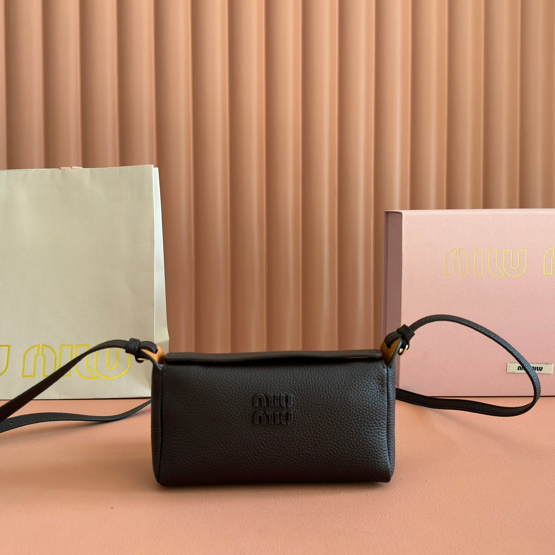 M*u Japan Pop up Crossbody Bag Cowhide
