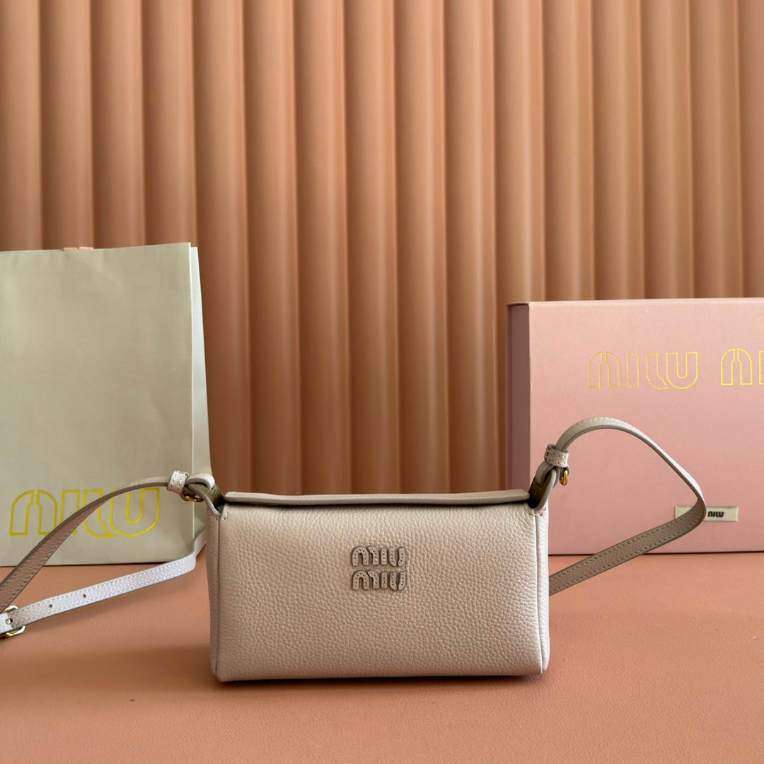 M*u Japan Pop up Crossbody Bag Cowhide