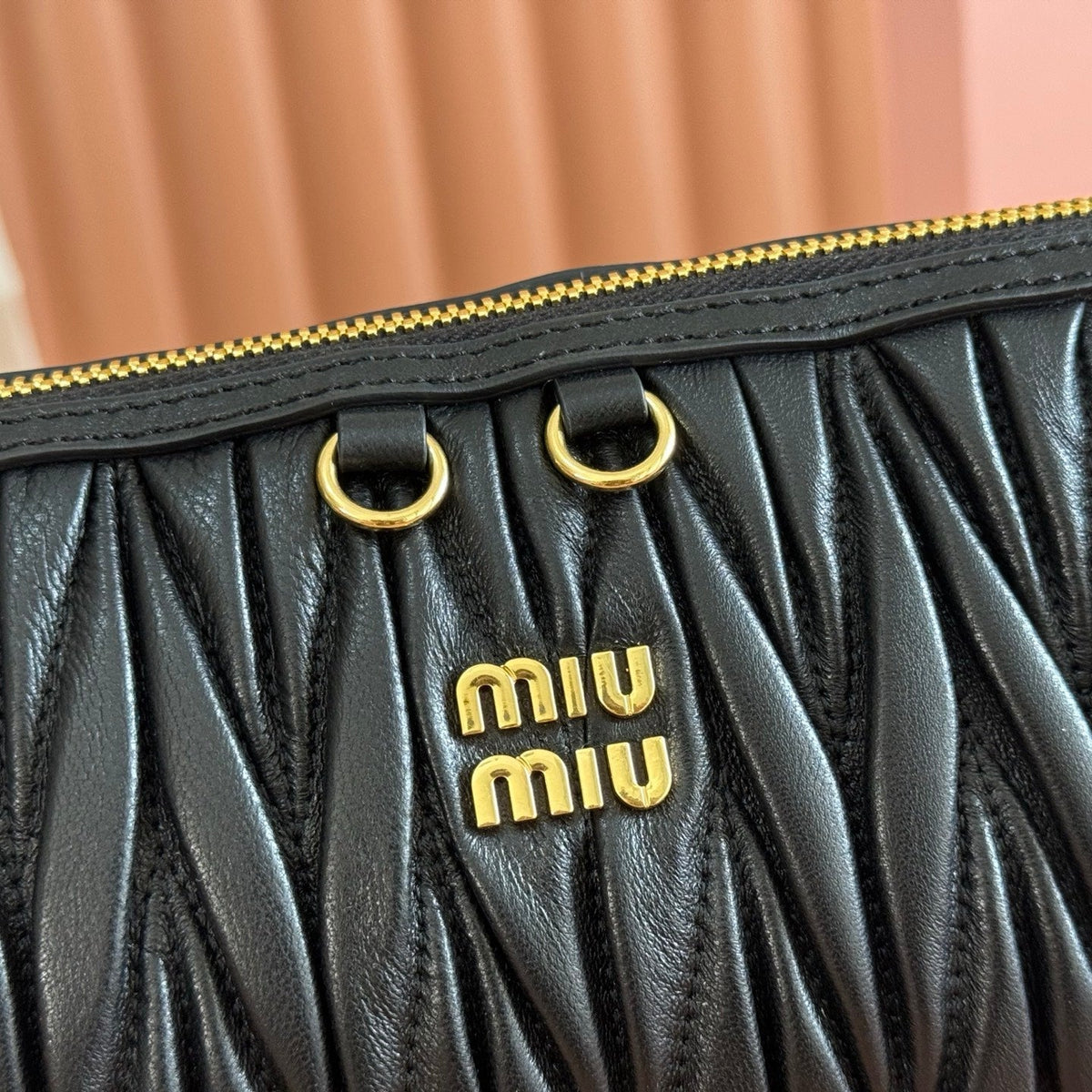 M*u Caprice Clutch Matelassé Nappa Leather