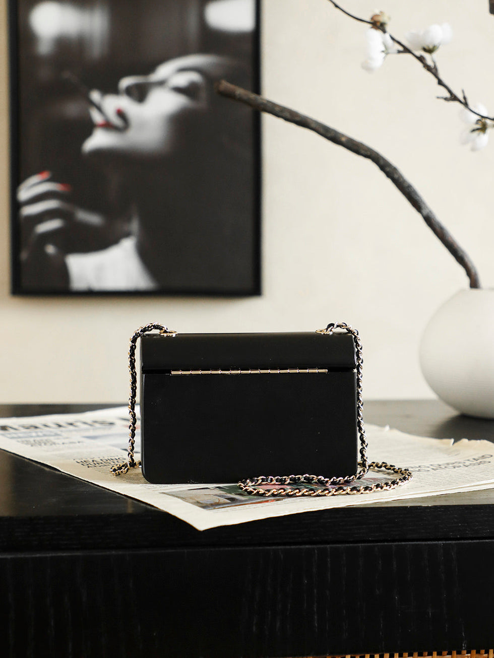 Ch*nel 2026 Minaudiere Flap Bag 12.5cm Plexiglass Metal