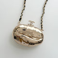 C*C 2026 Pouch With Chain Strap 8cm Gold Hammered Metal