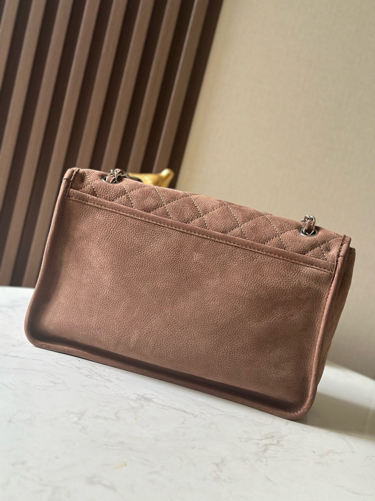 C*C Double Pocket Messenger Bag Lambskin Quilted