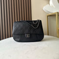 C*C 2229 Classic Flap Bag 34cm Black Quited Lambskin