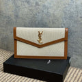Y*S*L 22s Uptown Pouch Clutch Bag Canvas GHW