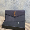 Y*S*L 22s Uptown Pouch Clutch Bag Black Cowhide GHW