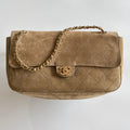 Ch*nel 2026 Flap Bag Suede Calfskin