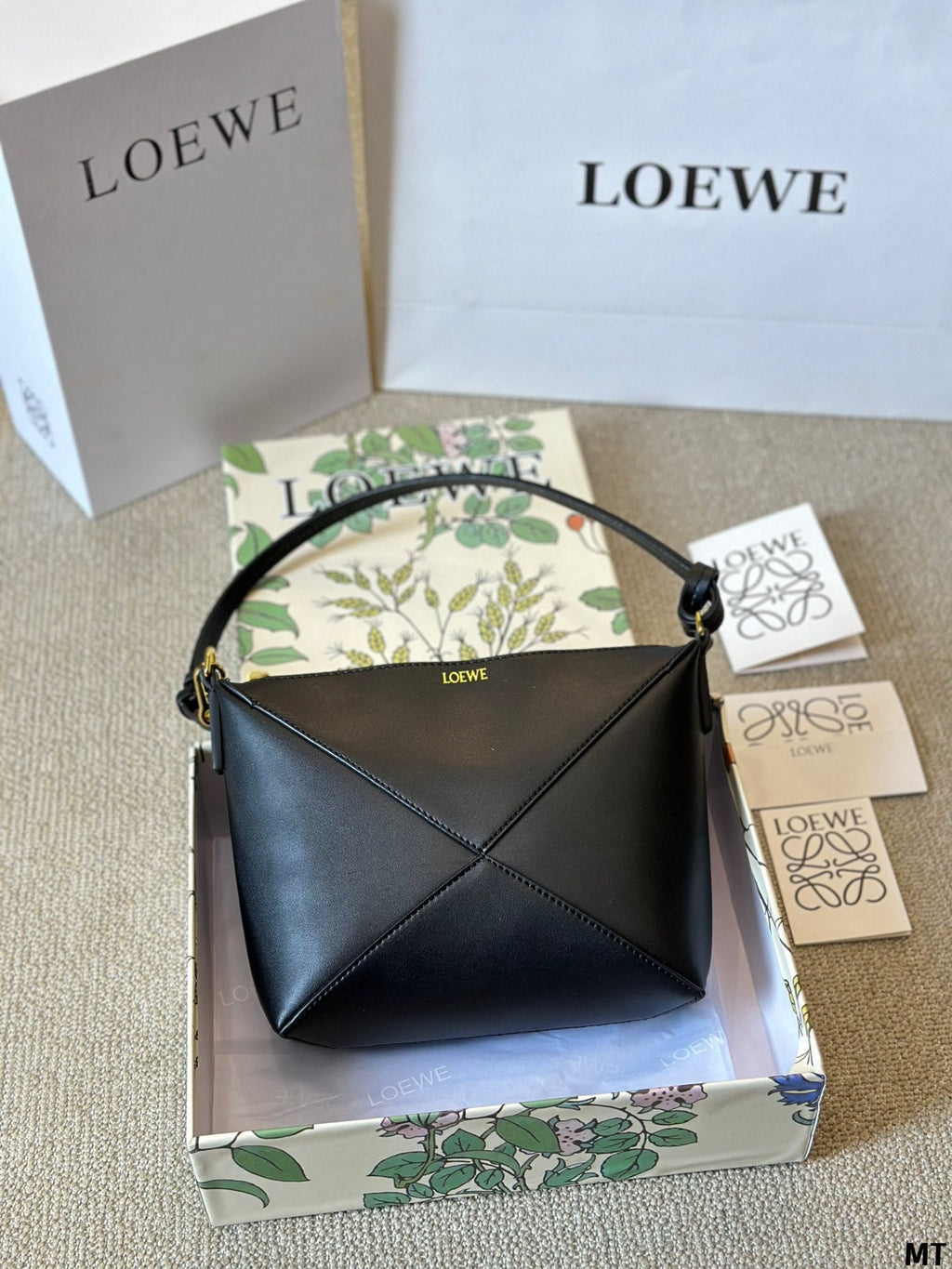 L*E PUZZLE FOLD POUCH NAPPA CALFSKIN