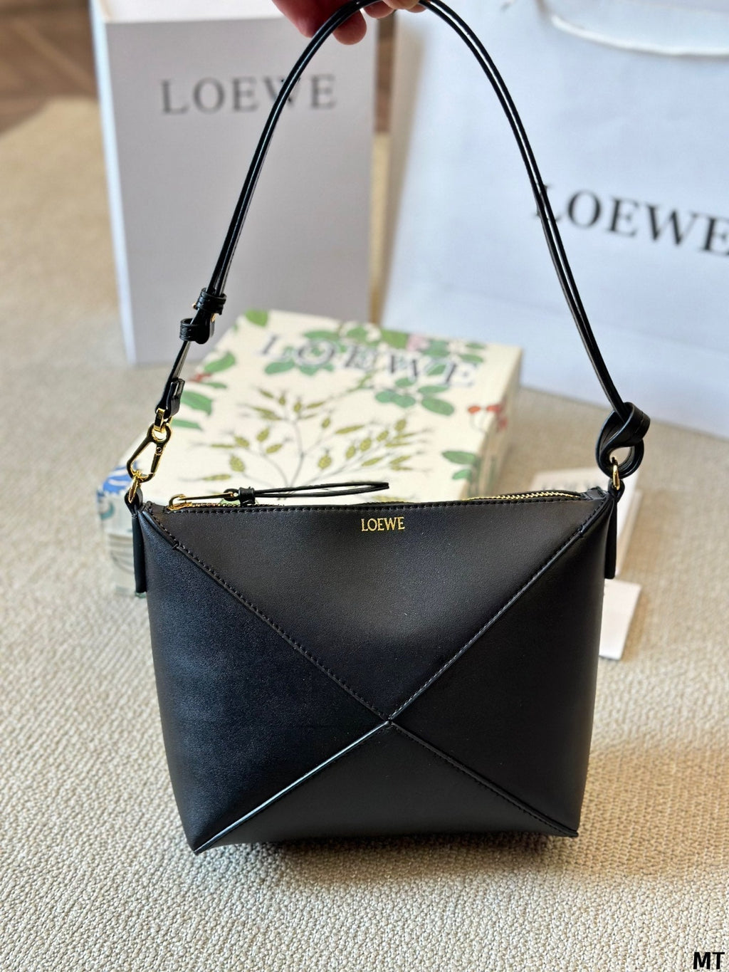 L*E PUZZLE FOLD POUCH NAPPA CALFSKIN