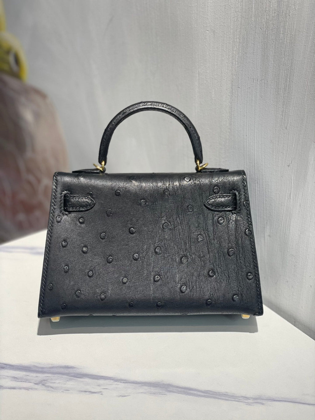 H*rmes Kelly 19 Sellier Ostrich Leather Bag GHW (need day to produce)