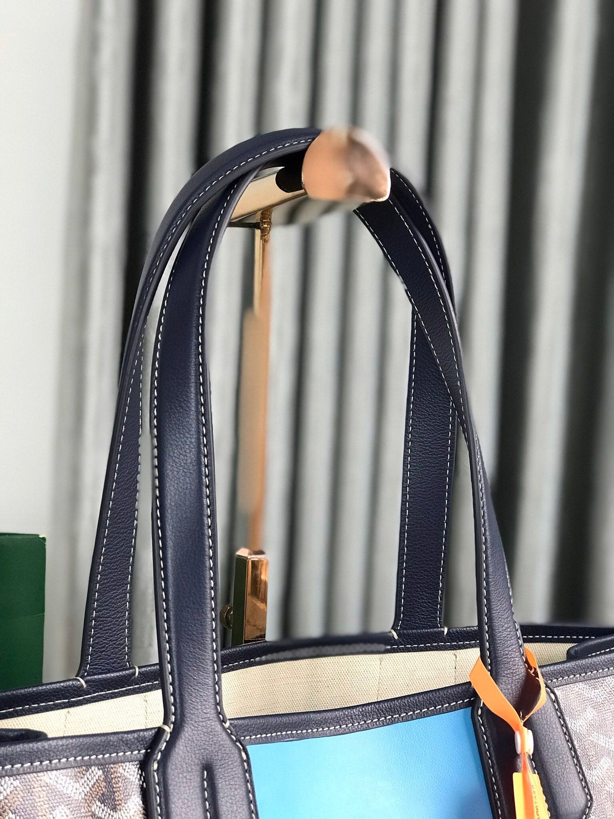 G*ya VILLETTE TOTE 45 IN NAVY BLUE G*yardine CANVAS